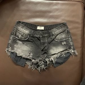 Black Express Jean Shorts